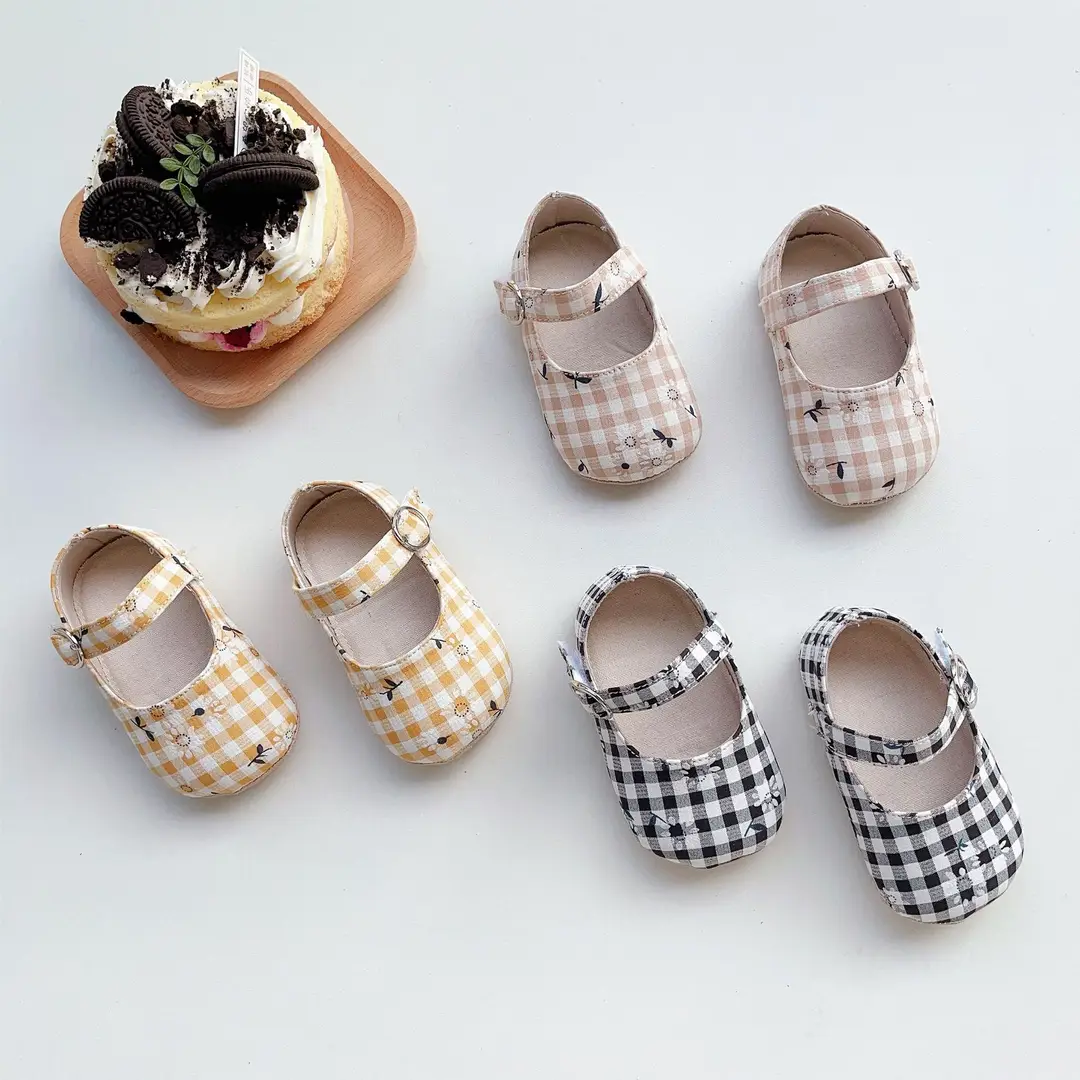 Directly Supplied from the Manufacturer, Korean Style Spring and Autumn Baby Shoes, Boys' Plaid Cloth Shoes, Girls' Soft-Soled Toddler Shoes, Plaid Shoes — feature 10