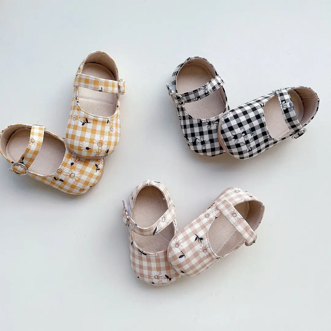 Directly Supplied from the Manufacturer, Korean Style Spring and Autumn Baby Shoes, Boys' Plaid Cloth Shoes, Girls' Soft-Soled Toddler Shoes, Plaid Shoes — feature 11
