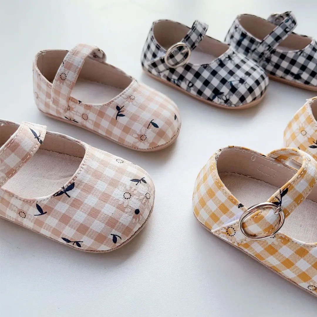 Directly Supplied from the Manufacturer, Korean Style Spring and Autumn Baby Shoes, Boys' Plaid Cloth Shoes, Girls' Soft-Soled Toddler Shoes, Plaid Shoes — feature 13