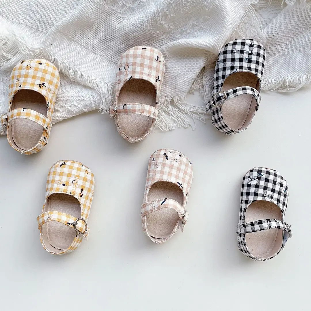 Directly Supplied from the Manufacturer, Korean Style Spring and Autumn Baby Shoes, Boys' Plaid Cloth Shoes, Girls' Soft-Soled Toddler Shoes, Plaid Shoes — feature 16