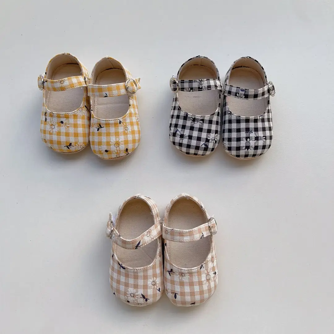 Directly Supplied from the Manufacturer, Korean Style Spring and Autumn Baby Shoes, Boys' Plaid Cloth Shoes, Girls' Soft-Soled Toddler Shoes, Plaid Shoes — feature 4