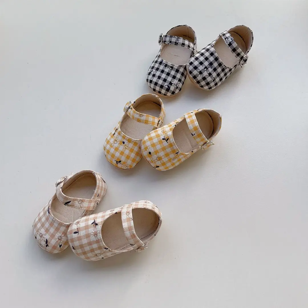 Directly Supplied from the Manufacturer, Korean Style Spring and Autumn Baby Shoes, Boys' Plaid Cloth Shoes, Girls' Soft-Soled Toddler Shoes, Plaid Shoes — feature 5