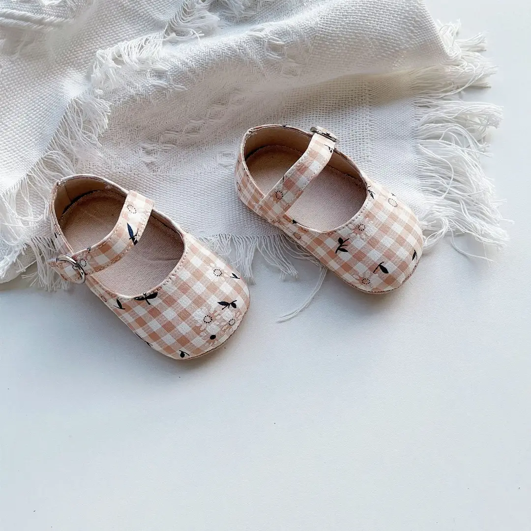 Directly Supplied from the Manufacturer, Korean Style Spring and Autumn Baby Shoes, Boys' Plaid Cloth Shoes, Girls' Soft-Soled Toddler Shoes, Plaid Shoes — feature 6