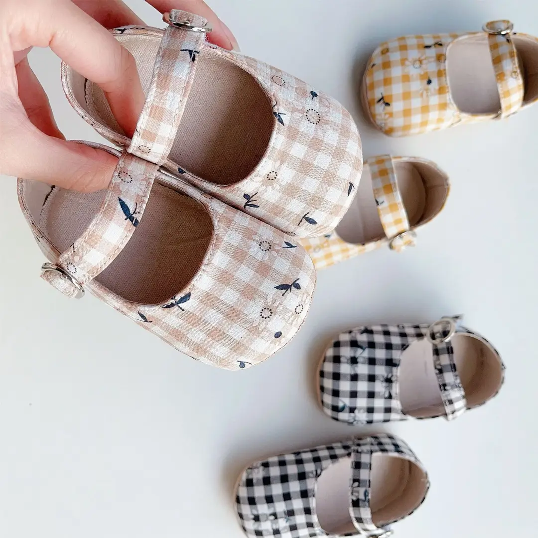 Directly Supplied from the Manufacturer, Korean Style Spring and Autumn Baby Shoes, Boys' Plaid Cloth Shoes, Girls' Soft-Soled Toddler Shoes, Plaid Shoes — feature 9