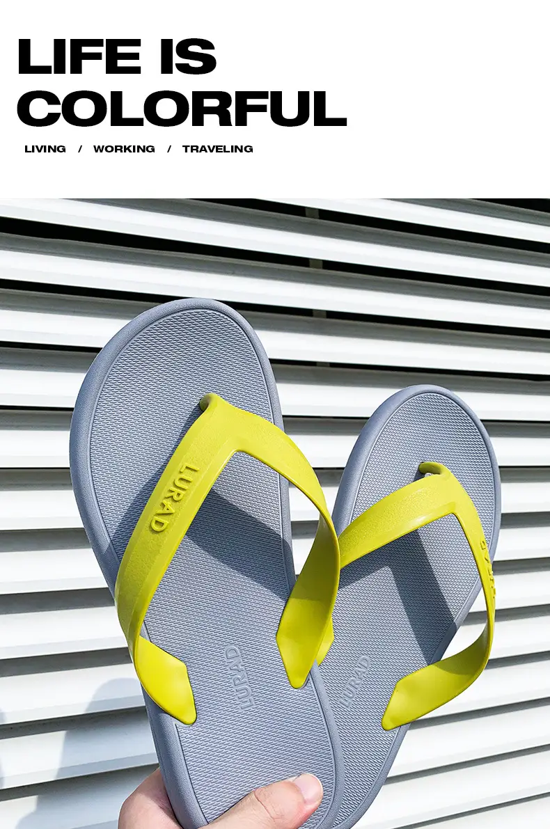 Summer 2024 flip-flops men's Korean-style beach shoes wholesale plus size trendy outdoor flip-flops cross-border foreign trade — feature 1