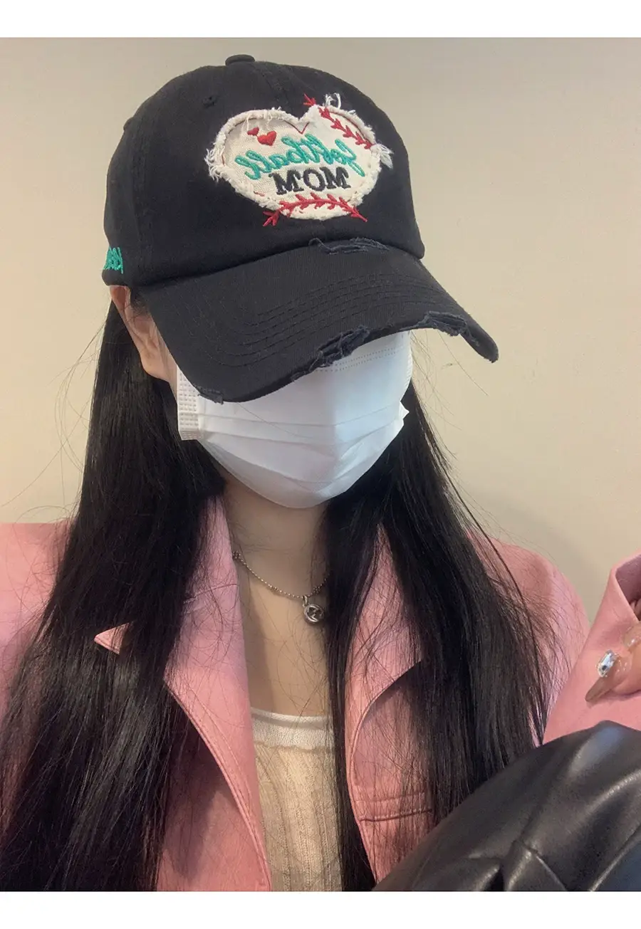Women Korean Letter Heart Cap Spring Summer Baseball Cap — feature 13