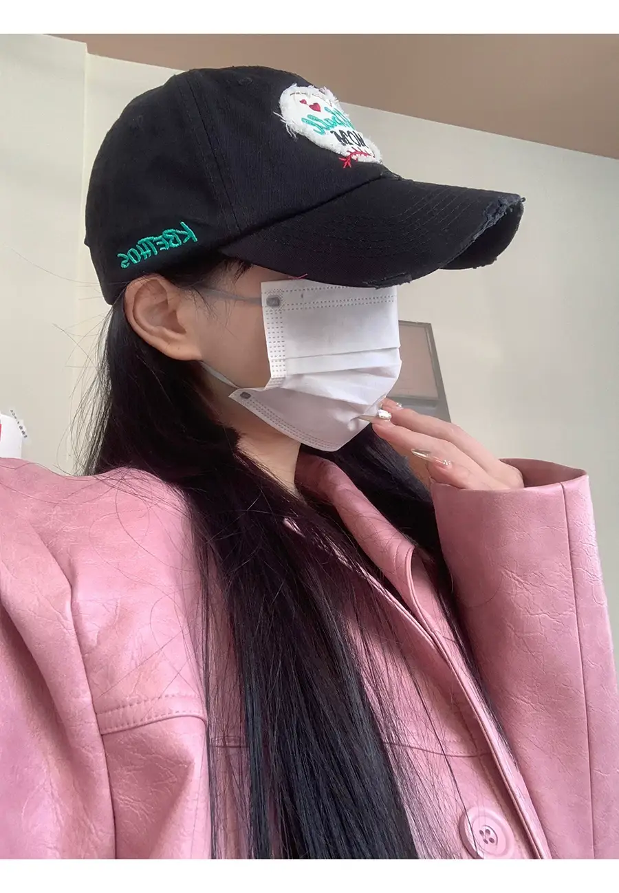 Women Korean Letter Heart Cap Spring Summer Baseball Cap — feature 16