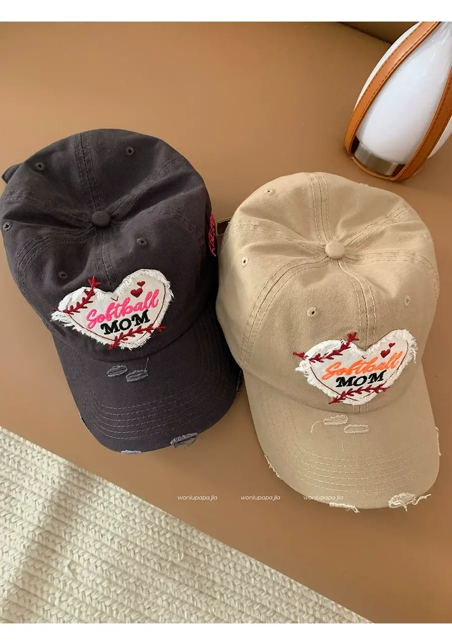 Women Korean Letter Heart Cap Spring Summer Baseball Cap — feature 6