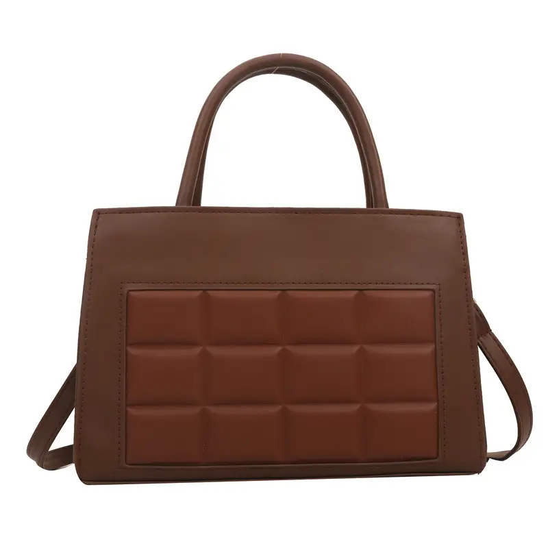 Women Plaid Bag Retro Contrast Shoulder Messenger 2024 - Image 5