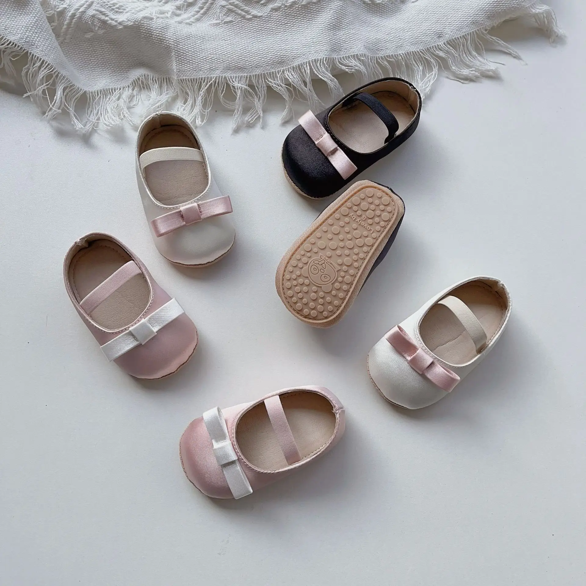 Baby Bowknot Shoes for Girls Soft Non-Slip