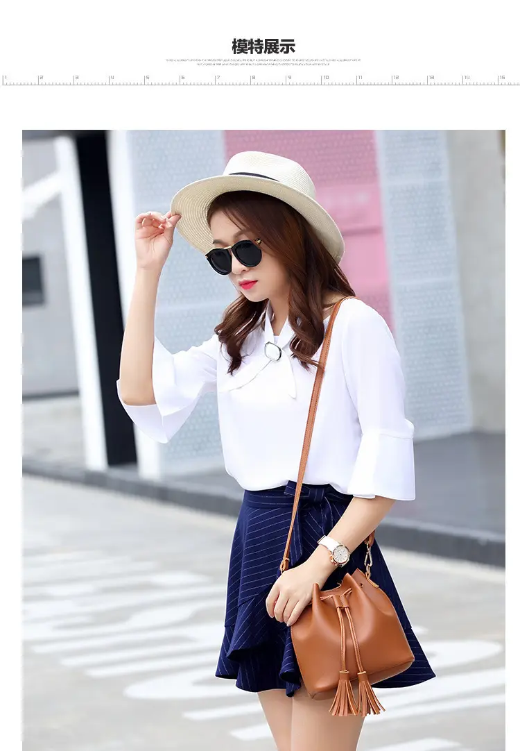 Brown PU Bucket Bag with Tassel Drawstring for Women — feature 6