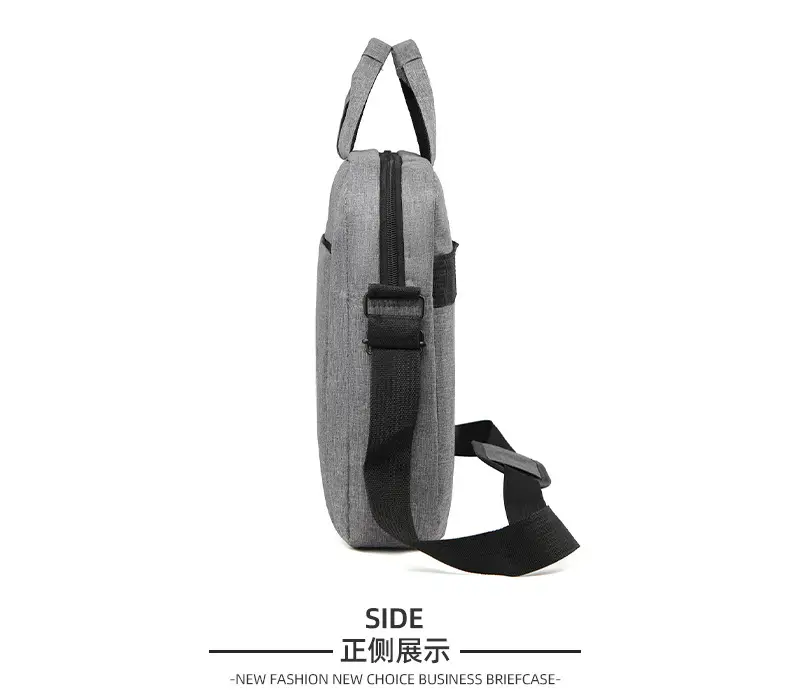 Men's Grey 15.6" Computer Bag Shoulder Messenger — feature 27