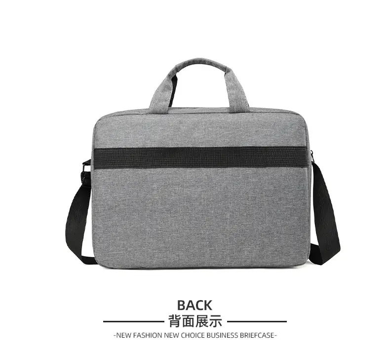 Men's Grey 15.6" Computer Bag Shoulder Messenger — feature 28