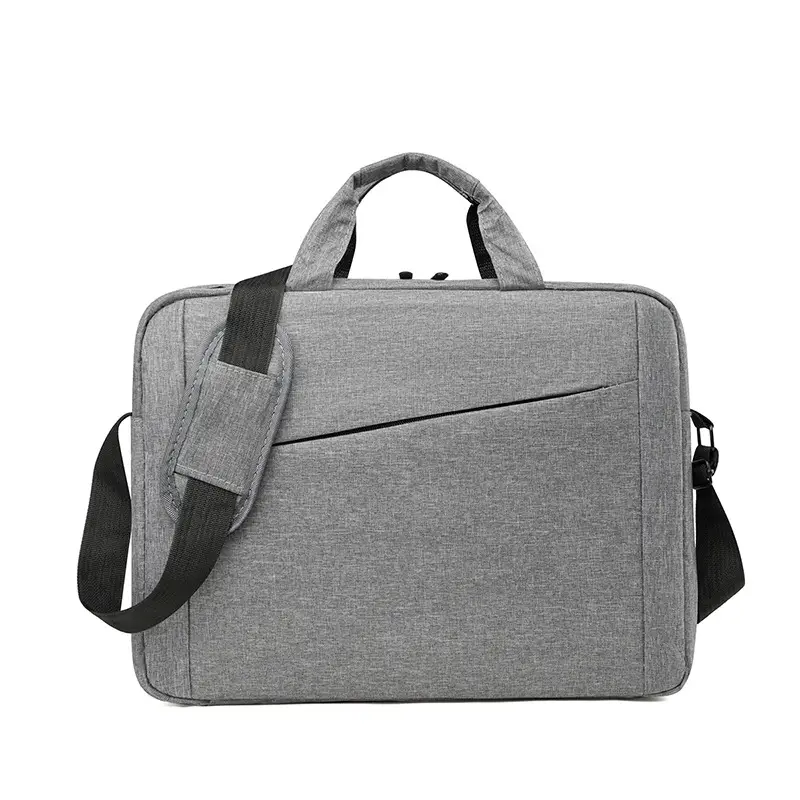 Men's Grey 15.6" Computer Bag Shoulder Messenger - Image 4