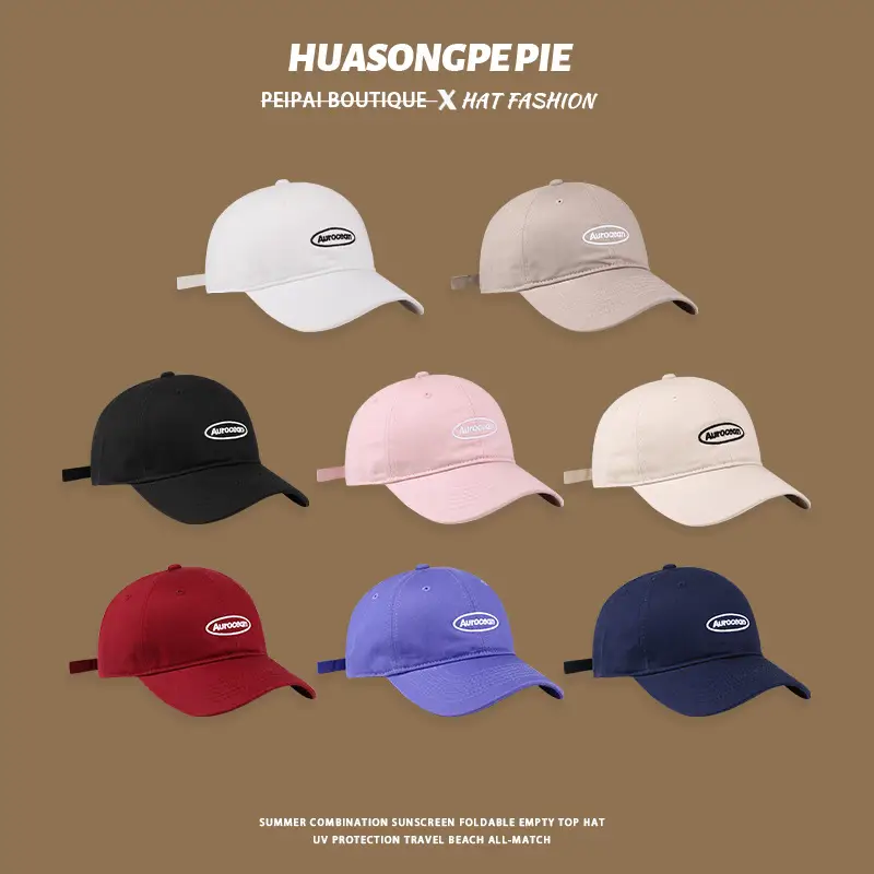 Women Korean Embroidered Pink Baseball Cap - Image 6