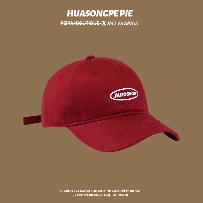 Women Korean Embroidered Pink Baseball Cap — feature 4