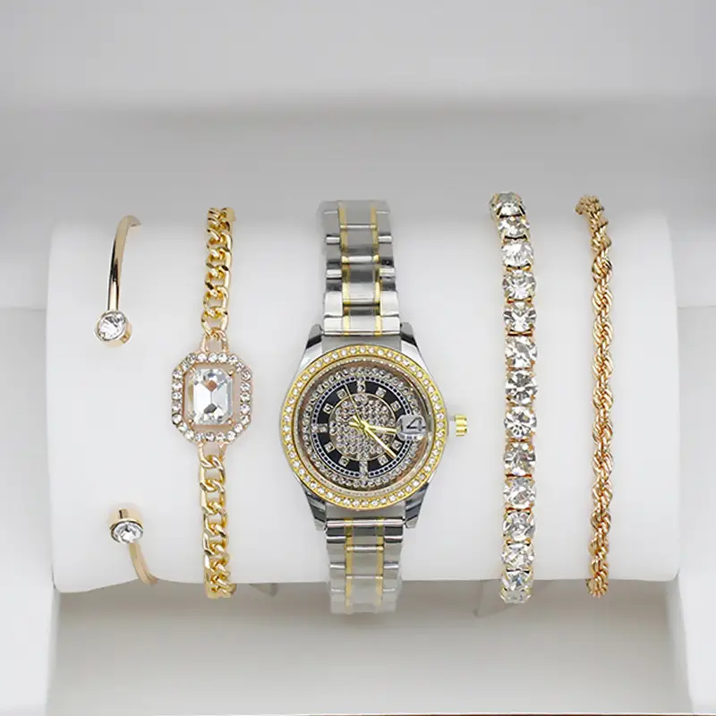 4pcs Light Luxury Women's Bracelet Watch Set — feature 11