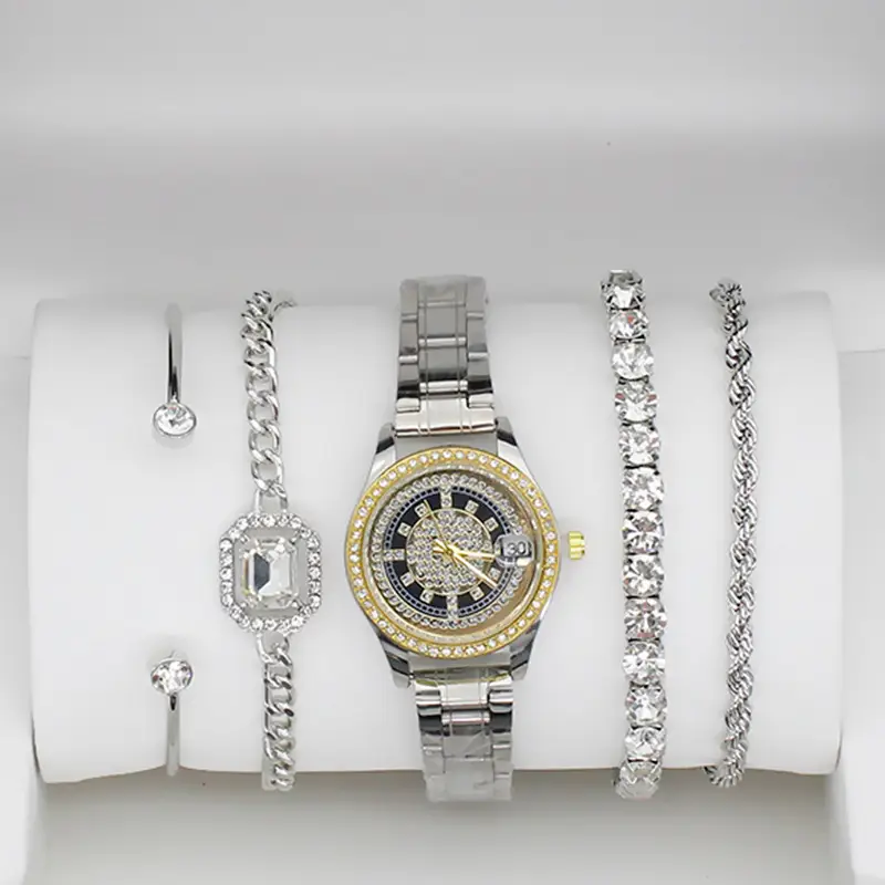 4pcs Light Luxury Women's Bracelet Watch Set — feature 13