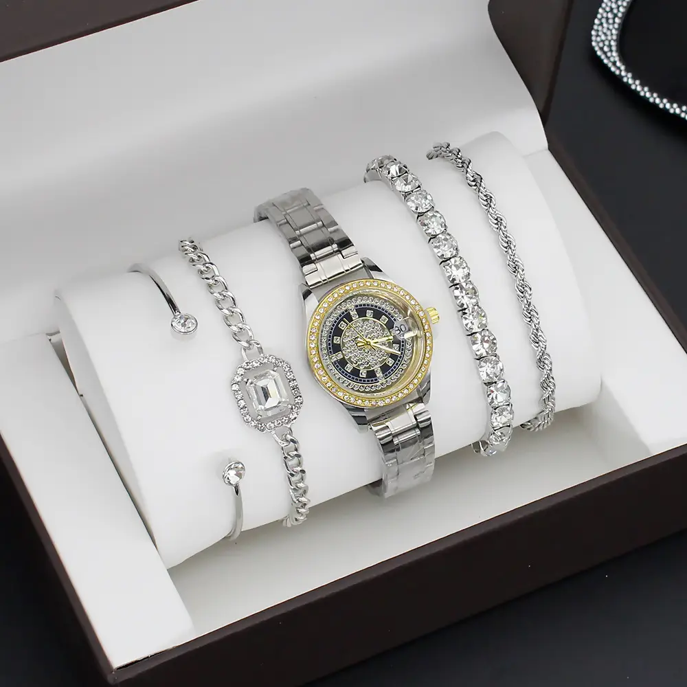 4pcs Light Luxury Women's Bracelet Watch Set — feature 3