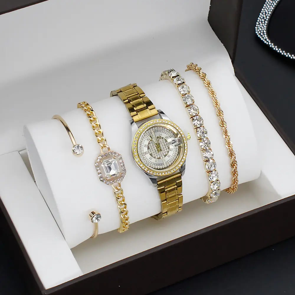 4pcs Light Luxury Women's Bracelet Watch Set — feature 6