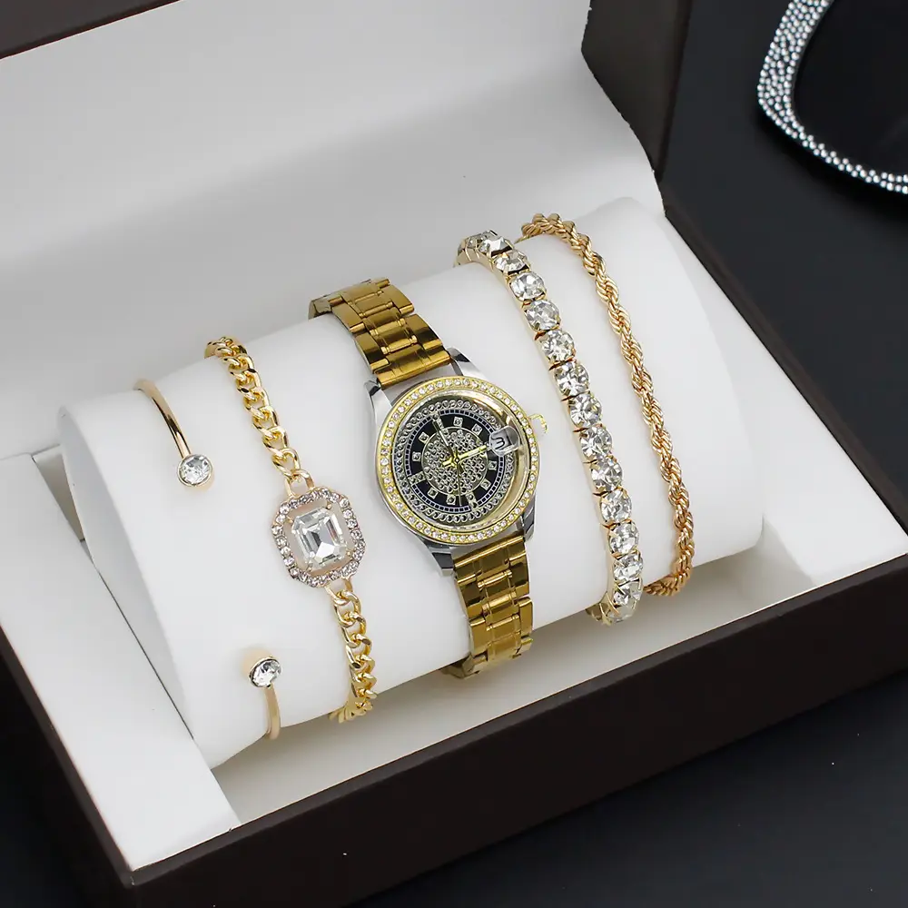 4pcs Light Luxury Women's Bracelet Watch Set — feature 7