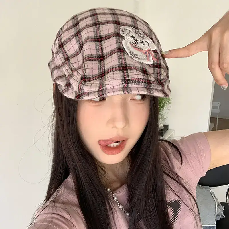 Japanese Style Anti-Wear Beret for Girls Cute Peaked Cap