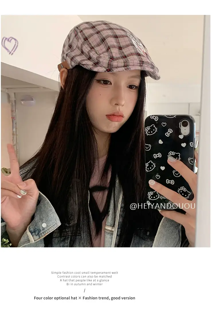 Japanese Style Anti-Wear Beret for Girls Cute Peaked Cap — feature 11