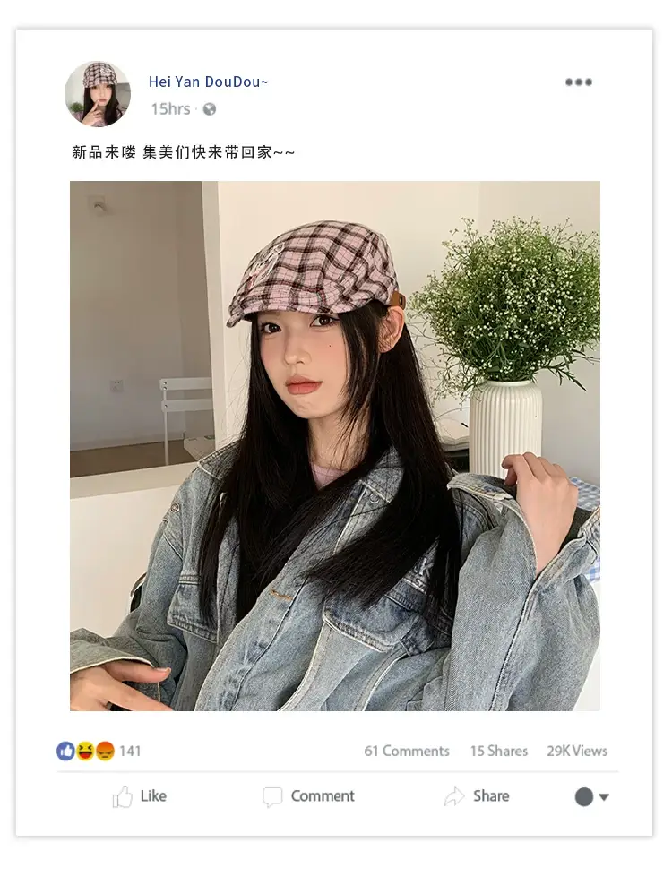 Japanese Style Anti-Wear Beret for Girls Cute Peaked Cap — feature 7