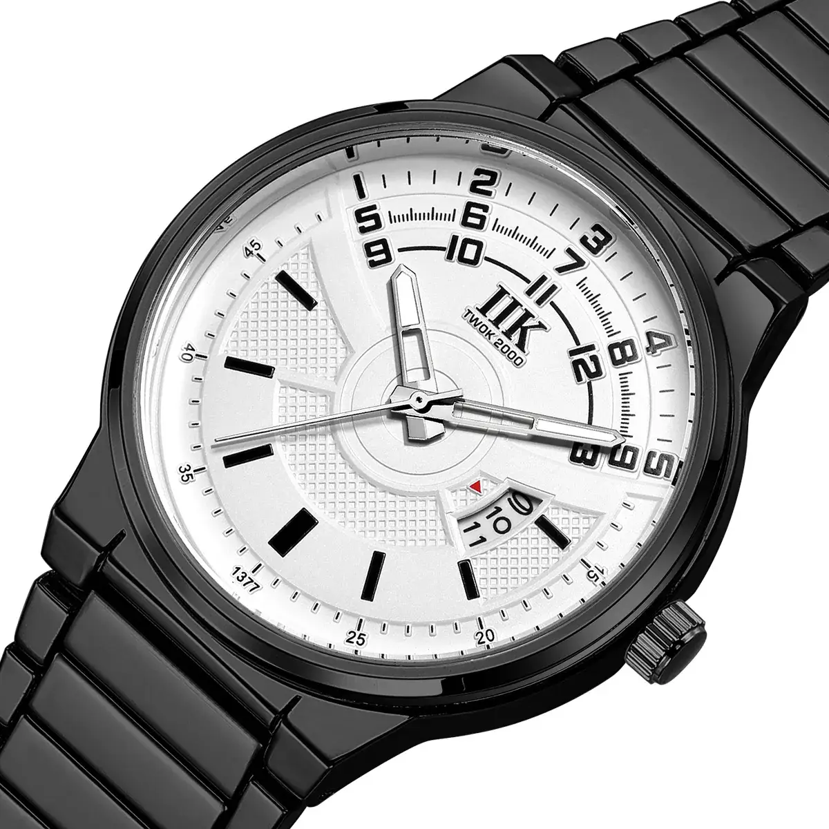 Men's Luminous Quartz Calendar Watch with Stainless Steel Band - Image 10