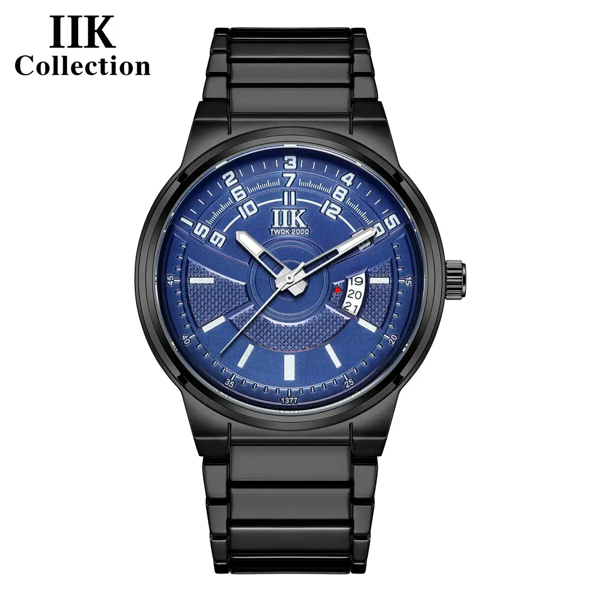 Men's Luminous Quartz Calendar Watch with Stainless Steel Band - Image 4