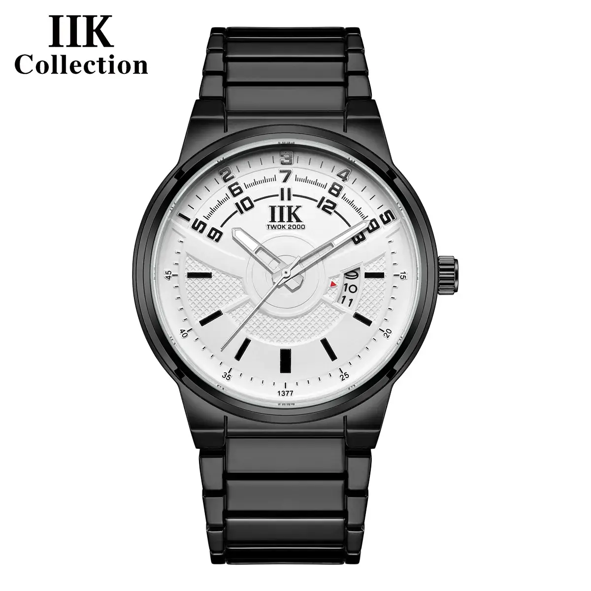 Men's Luminous Quartz Calendar Watch with Stainless Steel Band - Image 5