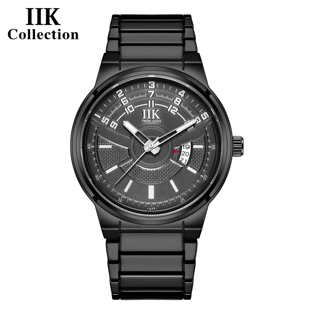 Men's Luminous Quartz Calendar Watch with Stainless Steel Band - Image 6