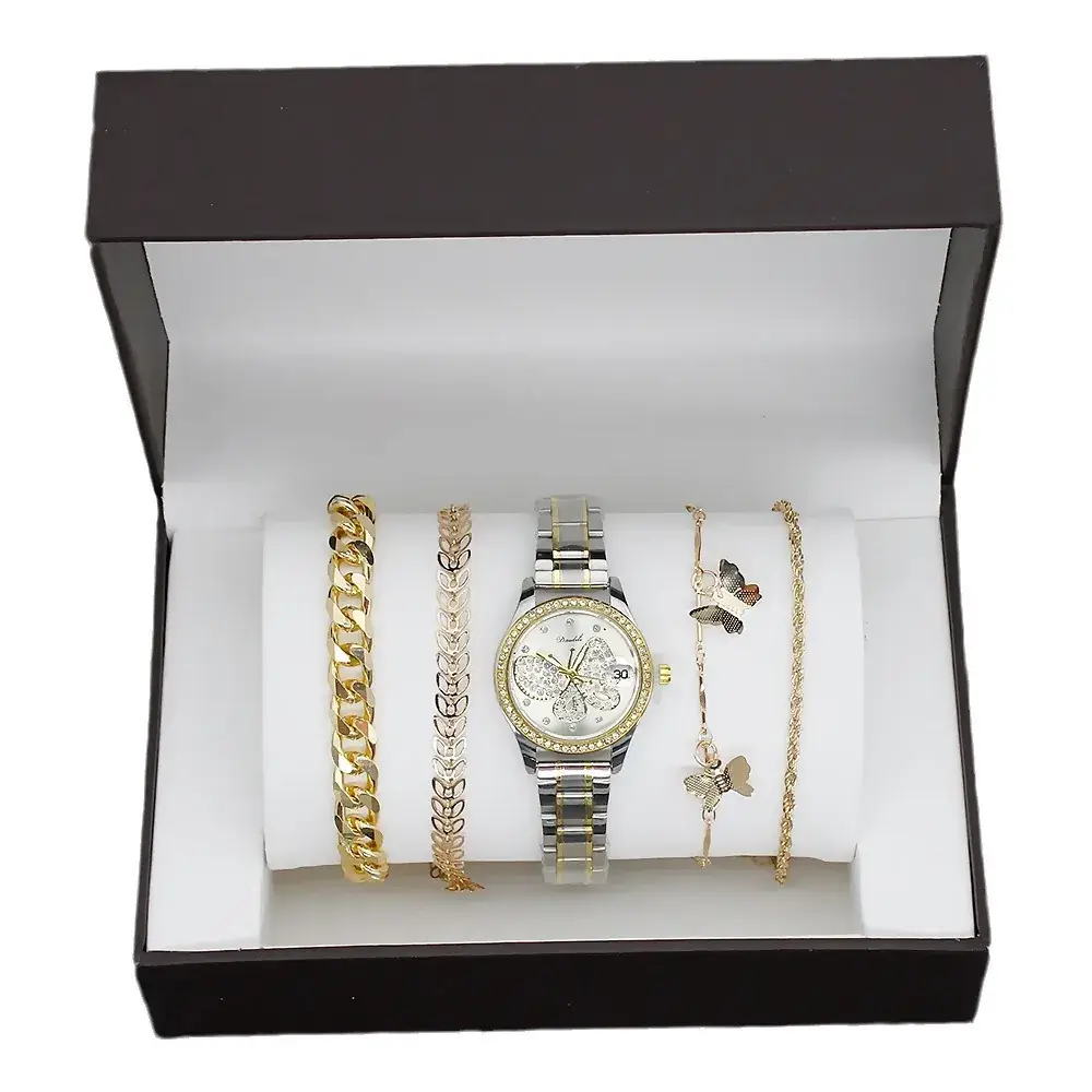 4PC Women's Luxury Watch Set with Diamonds - Image 22