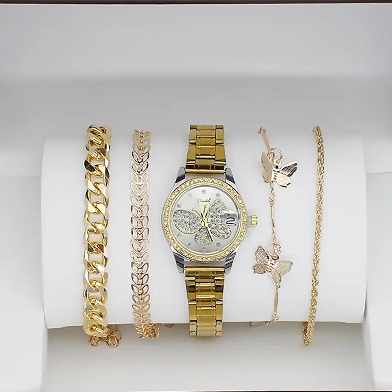 4PC Women's Luxury Watch Set with Diamonds — feature 11