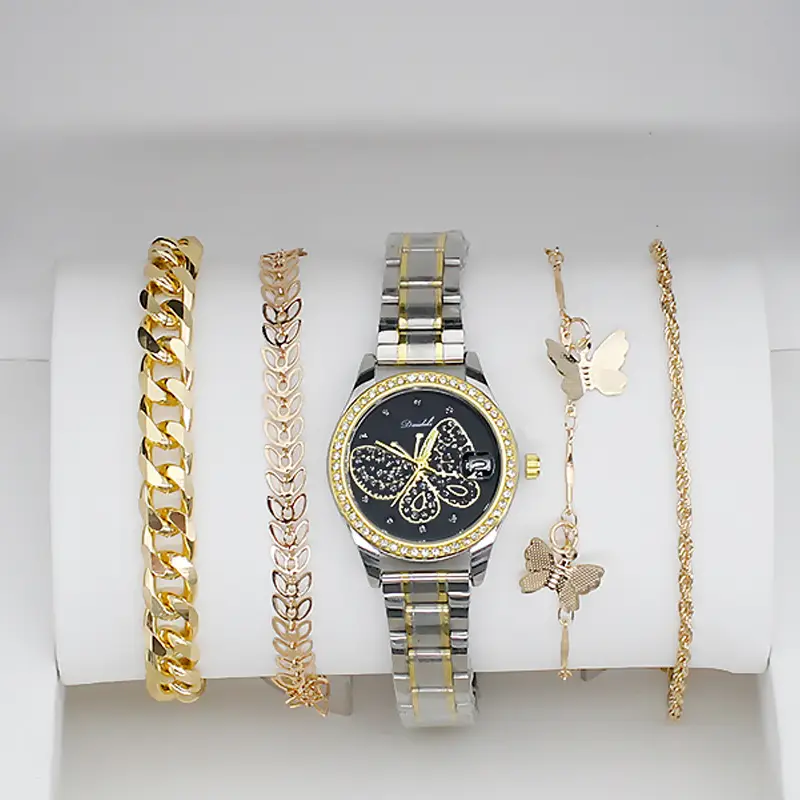 4PC Women's Luxury Watch Set with Diamonds — feature 13