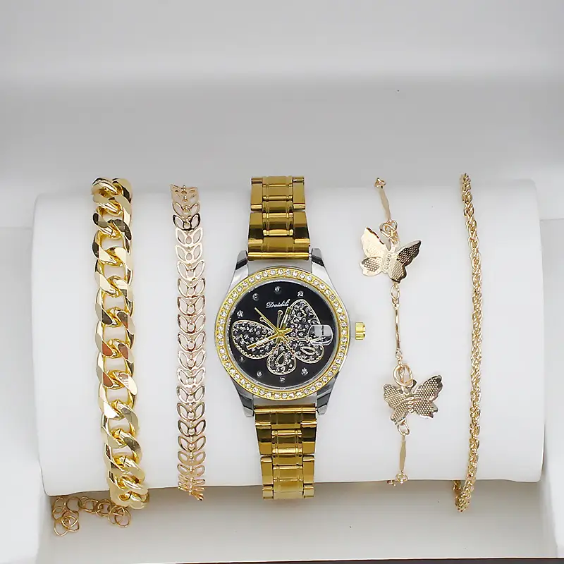 4PC Women's Luxury Watch Set with Diamonds — feature 14