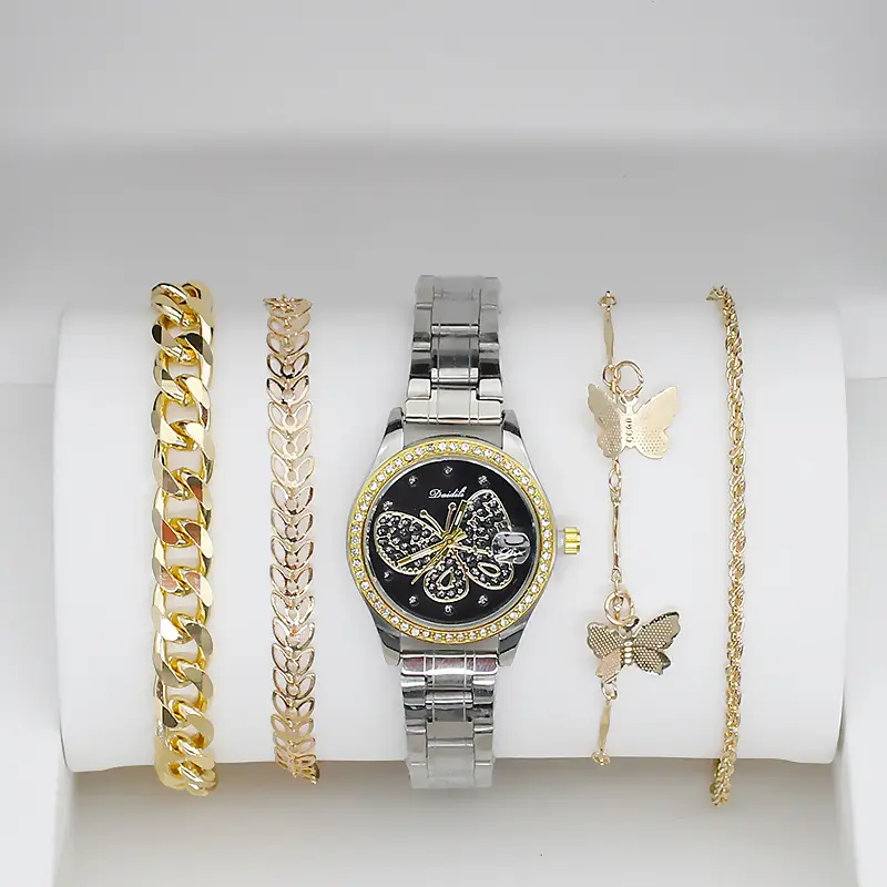 4PC Women's Luxury Watch Set with Diamonds — feature 15