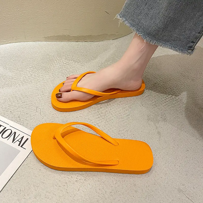 Flip-Flops for Women, New Summer Style, Simple Thong Sandals, Non-Slip, Suitable for Bathing, Beach, and Trendy