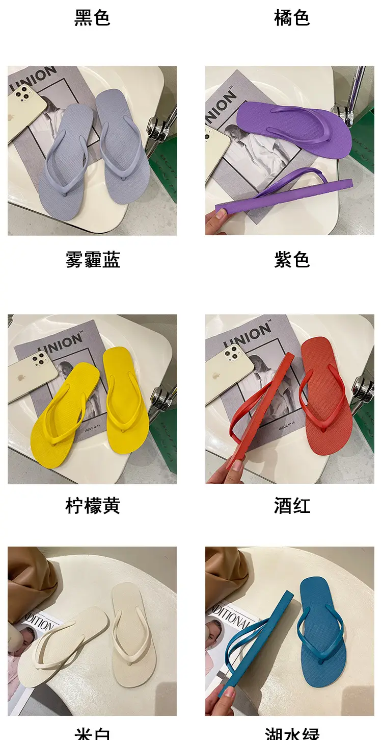 Flip-Flops for Women, New Summer Style, Simple Thong Sandals, Non-Slip, Suitable for Bathing, Beach, and Trendy — feature 3