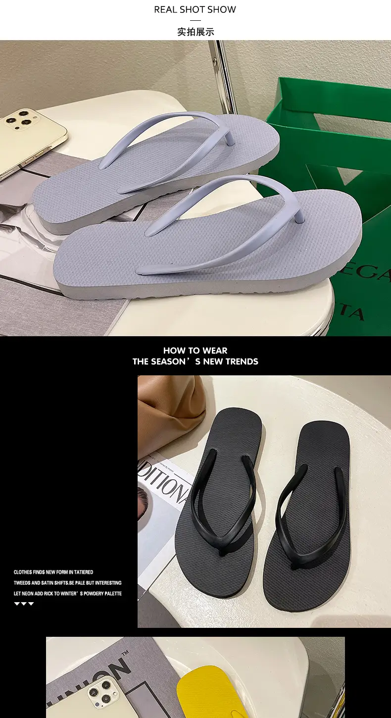 Flip-Flops for Women, New Summer Style, Simple Thong Sandals, Non-Slip, Suitable for Bathing, Beach, and Trendy — feature 5