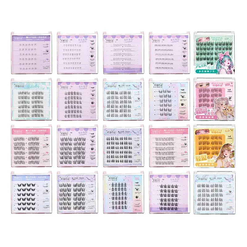 False Eyelashes Self-adhesive Glue-free 6-row Family - Image 23