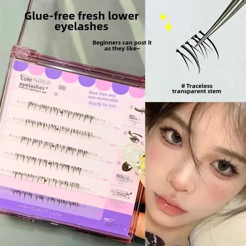 False Eyelashes Self-adhesive Glue-free 6-row Family - Image 8