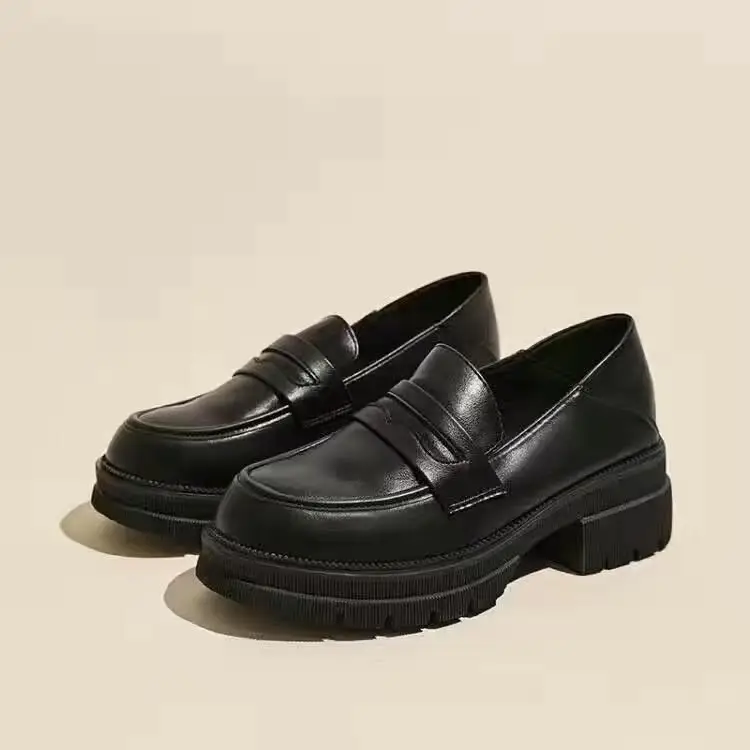 Women's Brown Leather Slip-on Loafers Spring 2024 — feature 11