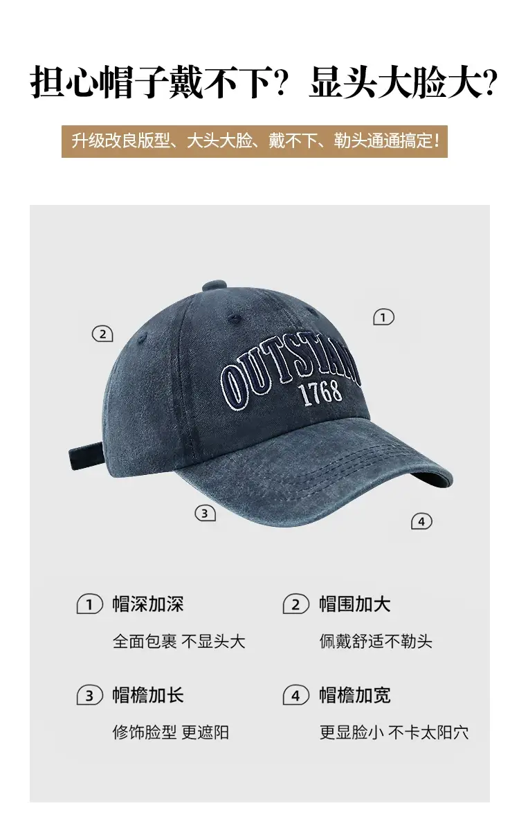 Pink Outstanding 1768 Women's Cap — feature 8