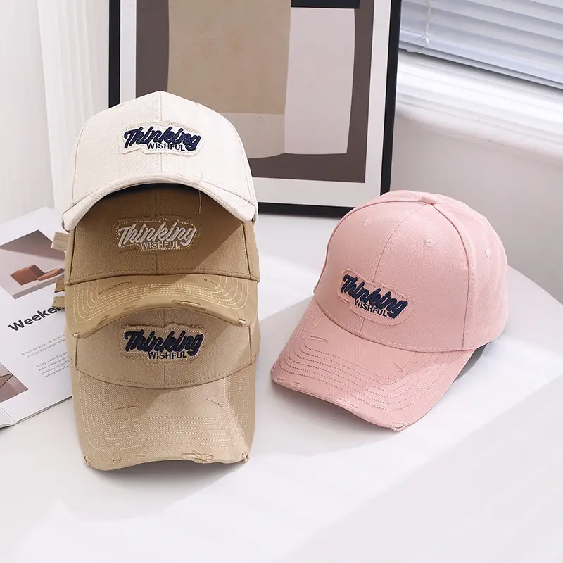 Women's Brown Embroidered Baseball Cap Spring Autumn - Image 10