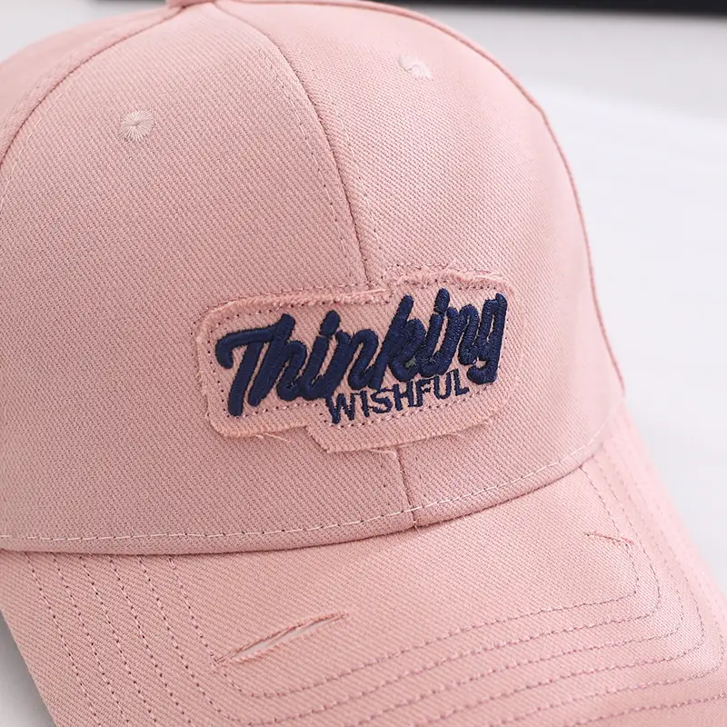 Women's Brown Embroidered Baseball Cap Spring Autumn — feature 5