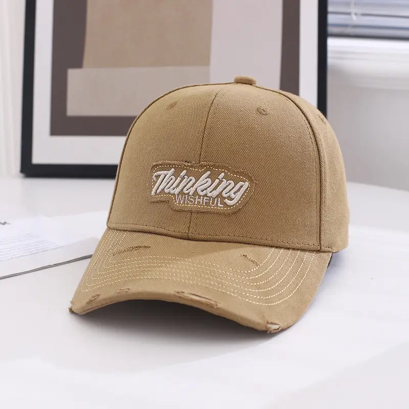 Women's Brown Embroidered Baseball Cap Spring Autumn - Image 4