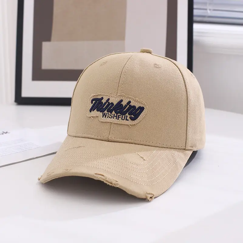 Women's Brown Embroidered Baseball Cap Spring Autumn - Image 7