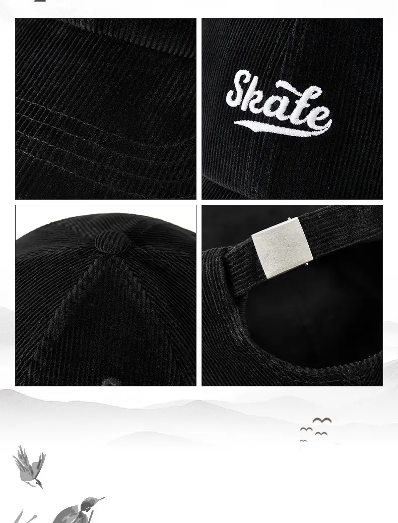 Men Grey Embroidered Baseball Cap State — feature 11