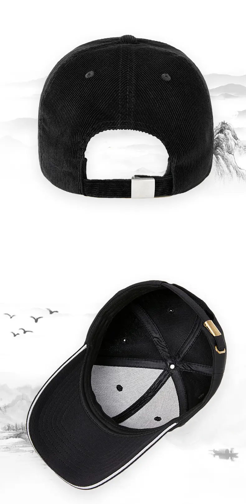 Men Grey Embroidered Baseball Cap State — feature 13